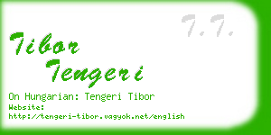 tibor tengeri business card